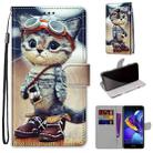 For Huawei Honor V9 Play Coloured Drawing Cross Texture Horizontal Flip PU Leather Case with Holder & Card Slots & Wallet & Lanyard(Leather Shoes Cat) - 1