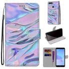 For Huawei Y6 (2018) / Honor 7A Coloured Drawing Cross Texture Horizontal Flip PU Leather Case with Holder & Card Slots & Wallet & Lanyard(Fluorescent Water Texture) - 1