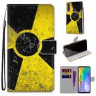 For Huawei Y6p Coloured Drawing Cross Texture Horizontal Flip PU Leather Case with Holder & Card Slots & Wallet & Lanyard(Yellow Black Logo) - 1