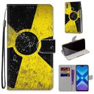 For Huawei Honor 8X Coloured Drawing Cross Texture Horizontal Flip PU Leather Case with Holder & Card Slots & Wallet & Lanyard(Yellow Black Logo) - 1