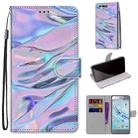 For Huawei Honor 9 Coloured Drawing Cross Texture Horizontal Flip PU Leather Case with Holder & Card Slots & Wallet & Lanyard(Fluorescent Water Texture) - 1