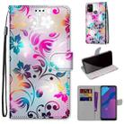 For Huawei Honor 9A Coloured Drawing Cross Texture Horizontal Flip PU Leather Case with Holder & Card Slots & Wallet & Lanyard(Gradient Colorful Flower) - 1