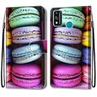 For Huawei Honor 9X Lite Coloured Drawing Cross Texture Horizontal Flip PU Leather Case with Holder & Card Slots & Wallet & Lanyard(Colorful  Cakes) - 1