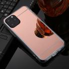 For iPhone 11 Pro TPU + Acrylic Luxury Plating Mirror Phone Case Cover(Rose Gold) - 1