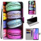 For Xiaomi Redmi 9 Coloured Drawing Cross Texture Horizontal Flip PU Leather Case with Holder & Card Slots & Wallet & Lanyard(Colorful Cakes) - 1
