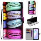 For Xiaomi Redmi 9A Coloured Drawing Cross Texture Horizontal Flip PU Leather Case with Holder & Card Slots & Wallet & Lanyard(Colorful Cakes) - 1