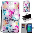 For Xiaomi Redmi Go Coloured Drawing Cross Texture Horizontal Flip PU Leather Case with Holder & Card Slots & Wallet & Lanyard(Gradient Colorful Flower) - 1