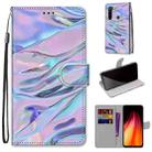 For Xiaomi Redmi Note 8 Coloured Drawing Cross Texture Horizontal Flip PU Leather Case with Holder & Card Slots & Wallet & Lanyard(Fluorescent Water Texture) - 1