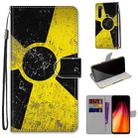 For Xiaomi Redmi Note 8 Coloured Drawing Cross Texture Horizontal Flip PU Leather Case with Holder & Card Slots & Wallet & Lanyard(Yellow Black Logo) - 1