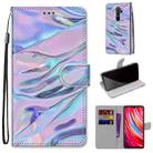 For Xiaomi Redmi Note 8 Pro Coloured Drawing Cross Texture Horizontal Flip PU Leather Case with Holder & Card Slots & Wallet & Lanyard(Fluorescent Water Texture) - 1