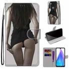 For Xiaomi Redmi Note 8T Coloured Drawing Cross Texture Horizontal Flip PU Leather Case with Holder & Card Slots & Wallet & Lanyard(Upskirt) - 1