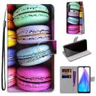 For Xiaomi Redmi Note 8T Coloured Drawing Cross Texture Horizontal Flip PU Leather Case with Holder & Card Slots & Wallet & Lanyard(Colorful Cakes) - 1