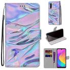 For Xiaomi Mi CC9e / A3 Coloured Drawing Cross Texture Horizontal Flip PU Leather Case with Holder & Card Slots & Wallet & Lanyard(Fluorescent Water Texture) - 1