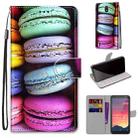 For Nokia C2 Coloured Drawing Cross Texture Horizontal Flip PU Leather Case with Holder & Card Slots & Wallet & Lanyard(Colorful Cakes) - 1