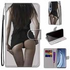 For Xiaomi Mi 10 Pro 5G Coloured Drawing Cross Texture Horizontal Flip PU Leather Case with Holder & Card Slots & Wallet & Lanyard(Upskirt) - 1