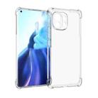 For Xiaomi Mi 11 Shockproof Non-slip Waterproof Thickening TPU Protective Case(Transparent) - 1