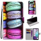 For LG Aristo 5 / K31 Coloured Drawing Cross Texture Horizontal Flip PU Leather Case with Holder & Card Slots & Wallet & Lanyard(Colorful Cakes) - 1