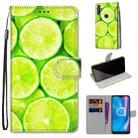 For Alcatel 1S (2020) / 3L (2020) Coloured Drawing Cross Texture Horizontal Flip PU Leather Case with Holder & Card Slots & Wallet & Lanyard(Green Lemon) - 1
