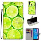 For Alcatel 1SE (2020) Coloured Drawing Cross Texture Horizontal Flip PU Leather Case with Holder & Card Slots & Wallet & Lanyard(Green Lemon) - 1