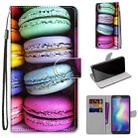 For ZTE Blade A5 2019 Coloured Drawing Cross Texture Horizontal Flip PU Leather Case with Holder & Card Slots & Wallet & Lanyard(Colorful Cakes) - 1