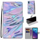 For ZTE Blade A5 2020 Coloured Drawing Cross Texture Horizontal Flip PU Leather Case with Holder & Card Slots & Wallet & Lanyard(Fluorescent Water Texture) - 1