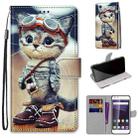 For ZTE Blade A6 / A6 Lite Coloured Drawing Cross Texture Horizontal Flip PU Leather Case with Holder & Card Slots & Wallet & Lanyard(Leather Shoes Cat) - 1