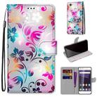 For ZTE Blade A6 / A6 Lite Coloured Drawing Cross Texture Horizontal Flip PU Leather Case with Holder & Card Slots & Wallet & Lanyard(Gradient Colorful Flower) - 1