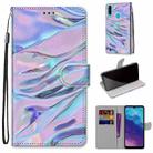 For ZTE Blade A7 2020 Coloured Drawing Cross Texture Horizontal Flip PU Leather Case with Holder & Card Slots & Wallet & Lanyard(Fluorescent Water Texture) - 1