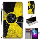 For ZTE Blade L8 / A3 2019 Coloured Drawing Cross Texture Horizontal Flip PU Leather Case with Holder & Card Slots & Wallet & Lanyard(Yellow Black Logo) - 1