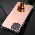 For iPhone 11 Pro Max TPU + Acrylic Four Drop Luxury Plating Mirror Phone Case Cover(Rose Gold) - 4