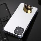 For iPhone 11 Pro Max TPU + Acrylic Four Drop Luxury Plating Mirror Phone Case Cover(Silver) - 4
