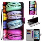 Coloured Drawing Cross Texture Horizontal Flip PU Leather Case with Holder & Card Slots & Wallet & Lanyard For iPhone 6 / 6s(Colorful Cakes) - 1