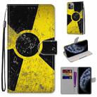 For iPhone 11 Pro Coloured Drawing Cross Texture Horizontal Flip PU Leather Case with Holder & Card Slots & Wallet & Lanyard (Yellow Black Logo) - 1