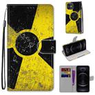 For iPhone 12 / 12 Pro Coloured Drawing Cross Texture Horizontal Flip PU Leather Case with Holder & Card Slots & Wallet & Lanyard(Yellow Black Logo) - 1