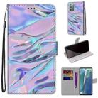 For Samsung Galaxy Note20 Coloured Drawing Cross Texture Horizontal Flip PU Leather Case with Holder & Card Slots & Wallet & Lanyard(Fluorescent Water Pattern) - 1