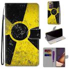 For Samsung Galaxy Note20 Ultra Coloured Drawing Cross Texture Horizontal Flip PU Leather Case with Holder & Card Slots & Wallet & Lanyard(Yellow and Black Signs) - 1