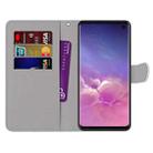 For Samsung Galaxy S10 Coloured Drawing Cross Texture Horizontal Flip PU Leather Case with Holder & Card Slots & Wallet & Lanyard(Yellow and Black Signs) - 1