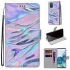 For Samsung Galaxy S20+ Coloured Drawing Cross Texture Horizontal Flip PU Leather Case with Holder & Card Slots & Wallet & Lanyard(Fluorescent Water Pattern) - 1