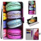 For Samsung Galaxy S21 Ultra 5G Coloured Drawing Cross Texture Horizontal Flip PU Leather Case with Holder & Card Slots & Wallet & Lanyard(Colorful Layer Cake) - 1