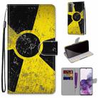 For Samsung Galaxy S21+ 5G Coloured Drawing Cross Texture Horizontal Flip PU Leather Case with Holder & Card Slots & Wallet & Lanyard(Yellow and Black Signs) - 1