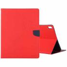 GOOSPERY FANCY DIARY Horizontal Flip PU Leather Case with Holder & Card Slots & Wallet For iPad Air (2020)(Red) - 1