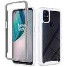 For OnePlus Nord N10 5G Starry Sky Solid Color Series Shockproof PC + TPU Protective Case(White) - 1