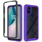 For OnePlus Nord N10 5G Starry Sky Solid Color Series Shockproof PC + TPU Protective Case(Purple) - 1