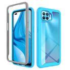 For OPPO A93 Starry Sky Solid Color Series Shockproof PC + TPU Protective Case(Baby Blue) - 1