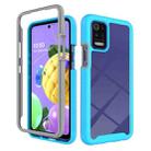 For LG K52 / K62 / Q52 Starry Sky Solid Color Series Shockproof PC + TPU Protective Case(Baby Blue) - 1