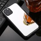 For iPhone 11 Pro TPU + Acrylic Luxury Plating Mirror Phone Case Cover(Silver) - 1