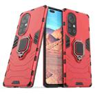 For Huawei Nova 8 Pro 5G PC + TPU Shockproof Protective Case with Magnetic Ring Holder(Red) - 1
