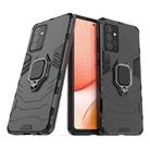For Samsung Galaxy A72 5G(US Version) PC + TPU Shockproof Protective Case with Magnetic Ring Holder(Black) - 1