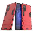 For Huawei Nova 8 5G PC + TPU Shockproof Protective Case with Holder(Red) - 1