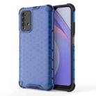 For Xiaomi Redmi Note 9 4G Shockproof Honeycomb PC + TPU Case(Blue) - 1